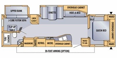 2008 Jayco Eagle 314 BHDS floorplan