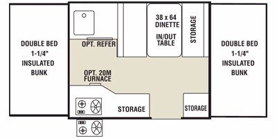 2008 Coachmen Clipper Sport 806 floorplan