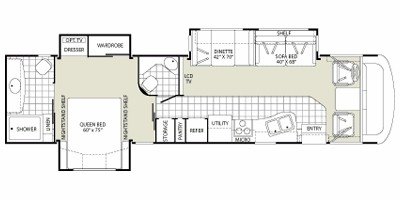 2008 Fleetwood Fiesta® 36T floorplan