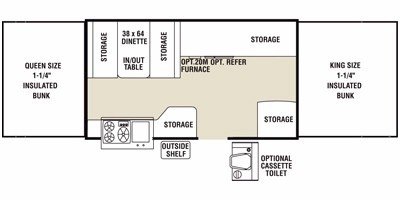 2008 Coachmen Clipper Sport 126 floorplan