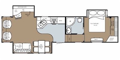 2008 Gulf Stream Prairie Schooner 34 FBR floorplan