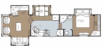 2008 Gulf Stream Prairie Schooner 36 FQS floorplan