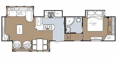 2008 Gulf Stream Prairie Schooner 36 FTE floorplan