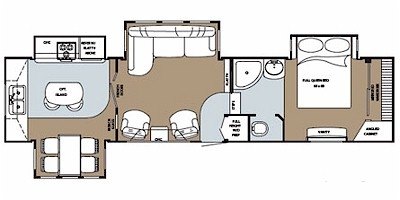 2008 Gulf Stream Prairie Schooner 36 FSK floorplan