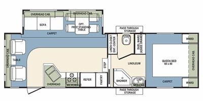 2008 Forest River Wildcat 27RL East Coast floorplan