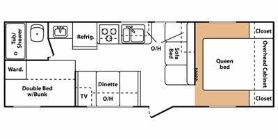 2008 Keystone Summerland 2600TB floorplan