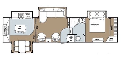 2008 Gulf Stream Yellowstone 36 FSK floorplan