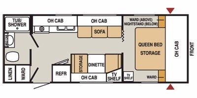 2008 Starcraft Antigua® XLT 245QB floorplan