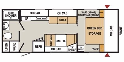 2008 Starcraft Antigua® XLT 245QB floorplan