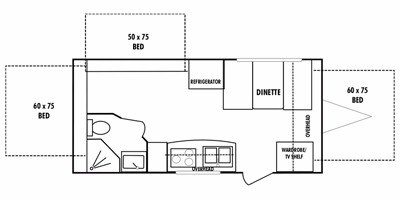 2008 KZ Coyote 16C floorplan