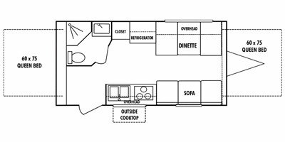 2008 KZ Coyote 20C floorplan