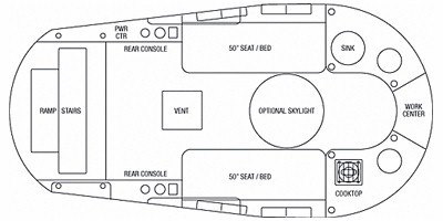 2008 Airstream Basecamp Standard floorplan