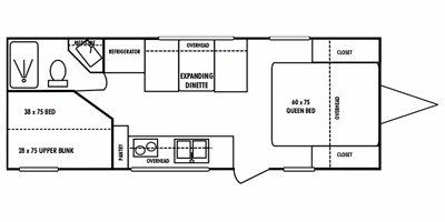 2008 KZ Coyote Lite CL230 floorplan