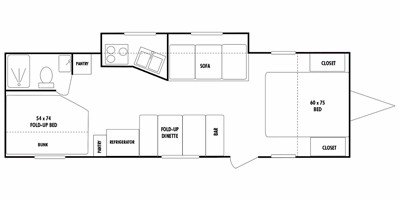 2008 KZ Coyote Lite CL280BH floorplan