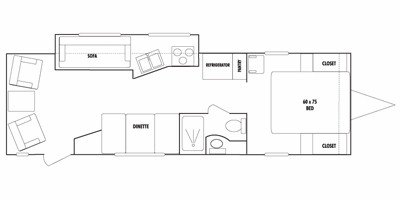 2008 KZ Coyote Lite CL282RL floorplan