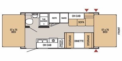 2008 Starcraft Antigua® 195CX floorplan