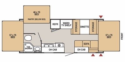 2008 Starcraft Antigua® 215SB floorplan