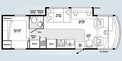 2008 Winnebago Vista 30B floorplan