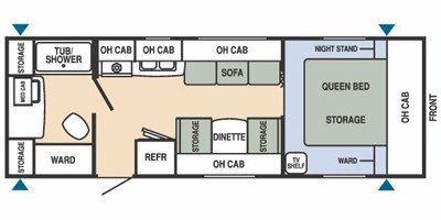 2008 Starcraft Star Stream® SS24QB floorplan