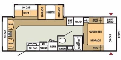 2008 Starcraft Homestead® 262RLS floorplan