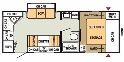 2008 Starcraft Homestead® 242RKS floorplan