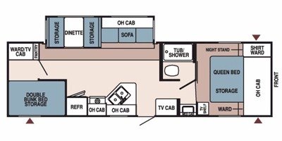 2008 Starcraft Aruba® 298BHS floorplan