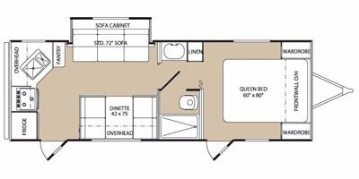 2008 Holiday Rambler Aluma Lite 26RKS floorplan