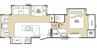 2008 Keystone Montana 2980RL floorplan