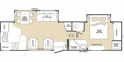 2008 Keystone Montana 3000RK floorplan