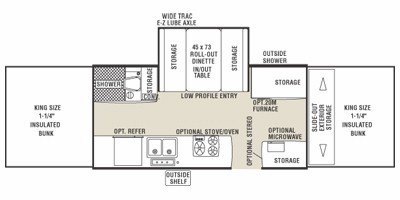 2008 Coachmen Clipper Off Road 1465 O/R SST floorplan