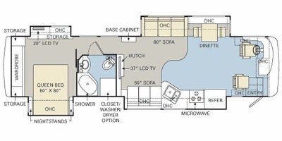 2008 Monaco Diplomat® 40SKQ floorplan