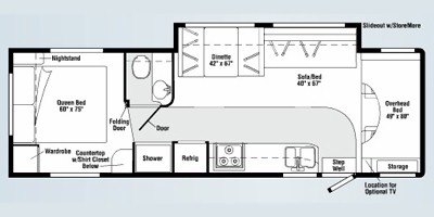 2008 Winnebago Outlook 31C floorplan