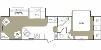 2008 Keystone Laredo 315RL floorplan