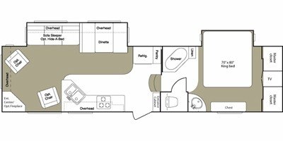 2008 Keystone Laredo 315RL floorplan