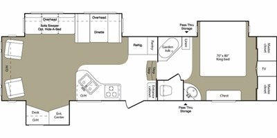 2008 Keystone Laredo 320TRL floorplan