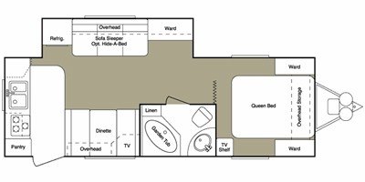 2008 Keystone Laredo 26RK floorplan