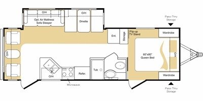 2008 Keystone Laredo 272RL floorplan