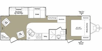 2008 Keystone Laredo 311RL floorplan