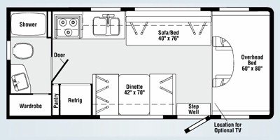 2008 Winnebago Access 22B floorplan