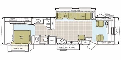 2008 Tiffin Motorhomes Allegro 34 TGA floorplan