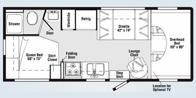 2008 Winnebago Access 24V floorplan