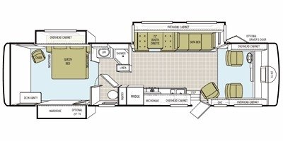 2008 Tiffin Motorhomes Allegro 35 TSA floorplan