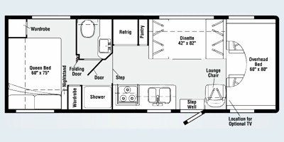 2008 Winnebago Access 28P floorplan