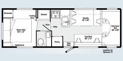 2008 Winnebago Access 29T floorplan