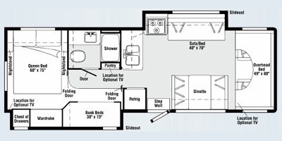 2008 Winnebago Access 31J floorplan