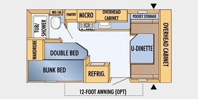 2008 Jayco Jay Feather SPORT 197 floorplan