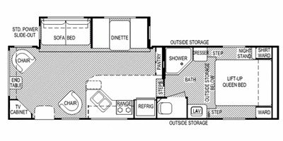 2008 Skyline Malibu Super Light 2755SL floorplan