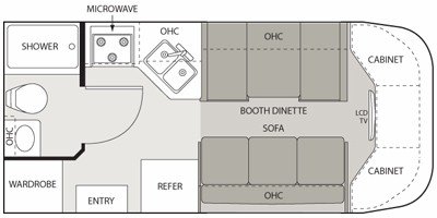 2008 Four Winds Dutchmen Dorado 21BC floorplan