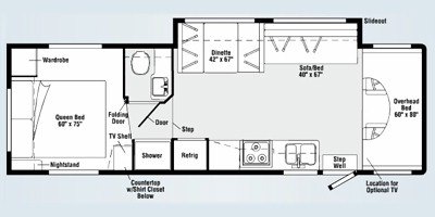 2008 Itasca Impulse 31C floorplan