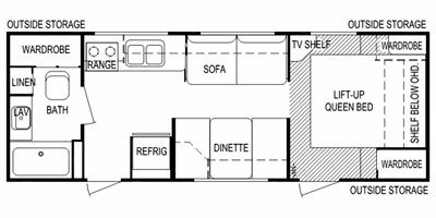 2008 Skyline Malibu Super Light 2411SL floorplan